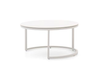 Bellagio Oriago lounge tuintafelset ø85cm(h:45cm)/ø78cm (h:36cm) - Sintered stone