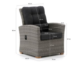 Intenso Mazzano/ROUGH-Y Ellips 240cm dining tuinset 7-delig verstelbaar