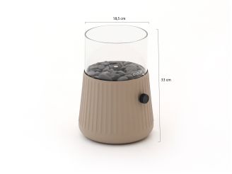 Cosiscoop Bowie gaslantaarn ø22cm (h:28cm) - Sandy Beige
