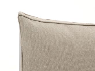 Manifesto Alzano/Cosidesign Line stoel-bank loungeset met vuurtafel 4-delig - White (incl. kussens) (Twist Wicker = Natural) (Blad = Dekton Kelya) (incl. glas)