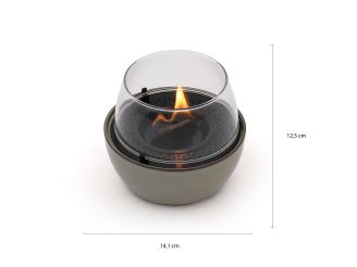 Tenderflame Tulip 14 tafelhaard ø14,1cm (h:12,5cm) - Green