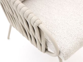 SUNS Dolce dining tuinstoel - Taupe - Naturel - Bruin - Rope (touw)