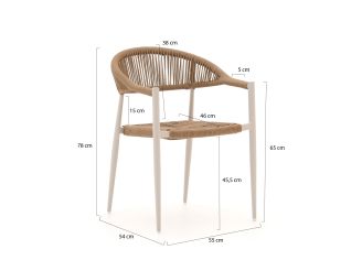 Manifesto Belpasso/ROUGH-X 240cm dining tuinset 7-delig stapelbaar