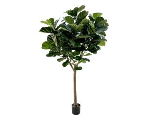 Designplants/Luca Lifestyle Lyrata Y kunstboom (h:220cm) met Grigio Balloon bloempot - Groen (bloempot = Natural Concrete)