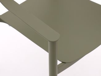 Bellagio Valli dining tuinstoel stapelbaar - Groen - Aluminium