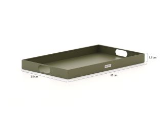 Manifesto dienblad 60x35cm - Moss Green