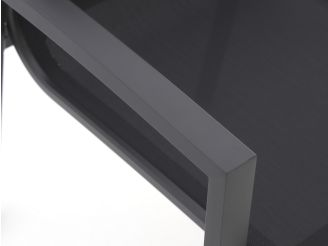 Forza Centallo dining tuinstoel stapelbaar - Grijs - Antraciet - Textileen