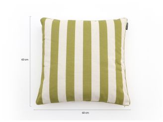Madison Sierkussen 60x60cm - Stripes Green Natural Outdoor Finishing