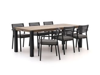 Bellagio Rumo/ROUGH-S 220cm dining tuinset 7-delig stapelbaar