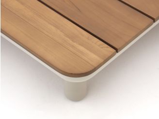 Zavelli Luminosa lounge tuintafel 122x122x25cm - Teakhout