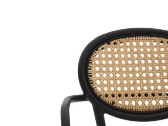 Forza Tovel barstoel stapelbaar - Taupe - Naturel - Bruin - Wicker (vlechtwerk)