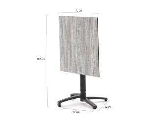 Forza Sile/Canzo 70cm dining tuinset 3-delig verstelbaar