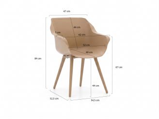 Hartman Sophie Studio/Almeria 200cm dining tuinset 5-delig