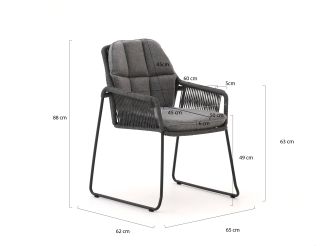 Tierra Outdoor Rivera/La Fonte ø150cm dining tuinset 7-delig