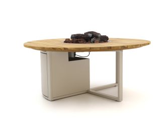Cosiloft lounge vuurtafel ø120cm (h: 50cm) - Aluminium