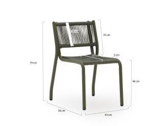 Manifesto Misurina/Sora ø127cm dining tuinset 5-delig