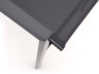 R&S design Centallo dining tuinstoel stapelbaar - Grijs - Antraciet - Textileen