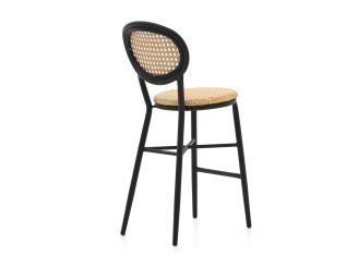 Forza Tovel barstoel stapelbaar - Taupe - Naturel - Bruin - Wicker (vlechtwerk)