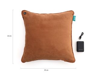 Qnuss Qord warmtekussen 45x45cm - Cinnamon Swirl (incl. powerbank)