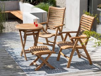 Sunyard Corby standenstoel - Natural Teak - Teakhout