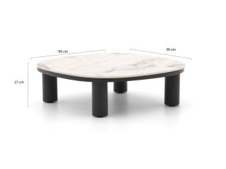 Bellagio Gorizia lounge tuintafel 90x90x27cm - Sintered stone