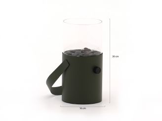 Cosiscoop Original gaslantaarn ø16cm (h:30cm) - Moss green