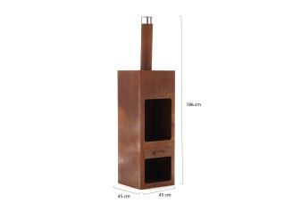 RedFire Jersey XXL terrashaard 45x45x186cm - Rust