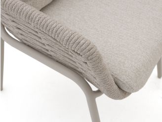 SUNS Casto dining tuinstoel - Taupe - Naturel - Bruin - Rope (touw)