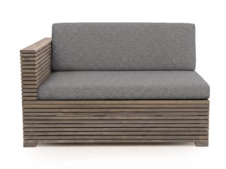 ROUGH-C/Cosiraw hoek loungeset met vuurtafel 4-delig