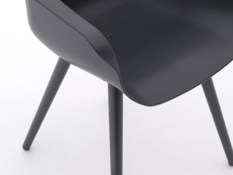 Hartman Sophie Studio dining tuinstoel - Grijs - Antraciet - Kunststof