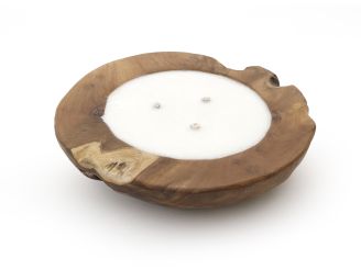 Tierra Outdoor Bowl buitenkaars ø 40cm - Teak
