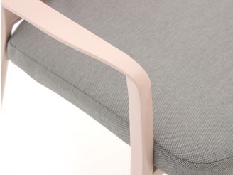 Hartman Alexandra dining tuinstoel stapelbaar - Roze - Aluminium