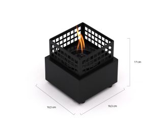 Tenderflame Agni 16 haard 16,5x16,5x17cm - Black