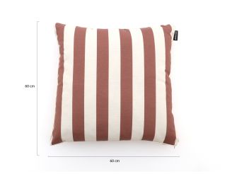 Madison Sierkussen 60x60cm - Stripes Red Natural Outdoor Finishing