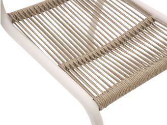 Manifesto Misurina dining tuinstoel stapelbaar - Taupe - Naturel - Bruin - Rope (touw)