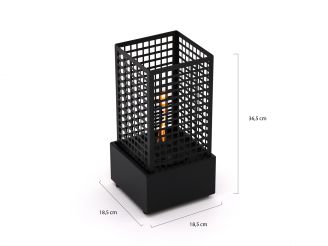 Tenderflame Agni 18 haard 18,5x18,5x36,5cm - Black