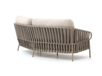 Tierra Outdoor Nuri lounge tuinbank 3-zits 227cm - Champagne (incl. kussens)