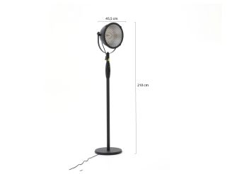 Sunred Bright Indus II staande terrasverwarmer 2100 Watt - Black