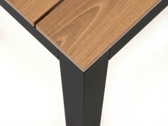Bellagio Fidenza picknickbank 137x45x45cm - Charcoal (Blad = Polywood Natural Oaklook)