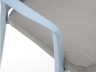 Hartman Alexandra dining tuinstoel stapelbaar - Blauw - Aluminium