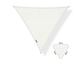 Shadow Comfort schaduwdoek driehoek 500x500x500cm - Arctic White