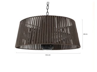 Sunred Bright Artix Corda hangende terrasverwarmer 1800 Watt - Brown