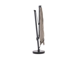 Glatz Sombrano S+ Easy zweefparasol 350x350cm - Taupe (151) (incl. Shadowline voet 140 kg) (incl.hoes) (Frame = Antraciet)
