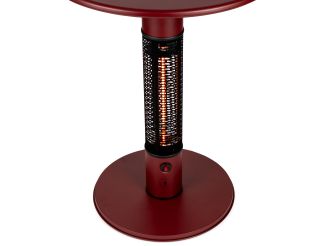 Monti HeatLine Pulse tafel met terrasverwarmer 1500W ø60cm (h: 75cm) - Red
