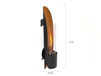 Tenderflame Cycloflame wandhaard 16,5x16,5x81cm - Gold