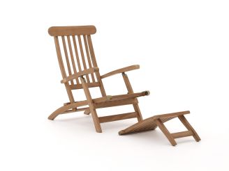Sunyard Bourne deckchair - Natural Teak - Teakhout