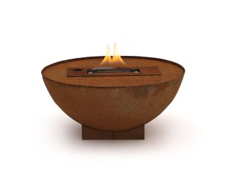 Tenderflame Prometheus 80 haard ø77,5cm (h:30cm) - Cortenstaal (incl. cover)
