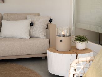 Cosiscoop XL gaslantaarn ø20cm (h:30,5cm) - Sandy beige