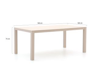 SUNS Monte Vari dining tuintafel 180x100x75cm - Sintered stone