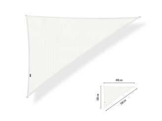 Shadow Comfort schaduwdoek driehoek 90° 300x400x500cm - Arctic White